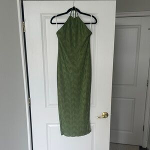 House of Harlow 1960 Chic Olive Backless Dress